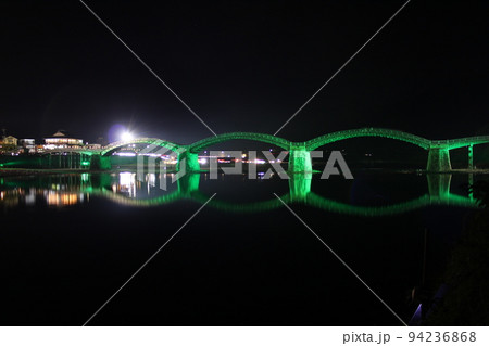 錦帯橋の夜!山口県観光 岩国市横山 日本の夏 Kintaikyo Bridge 錦帯橋の夜!山口県観光 岩国市横山 日本の夏 Kintaikyo Bridge 94236868