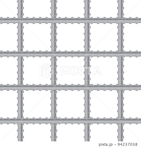 Prison Bars. Jail Bars on White Background Prison Bars. Jail Bars on White Background 94237038