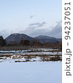 麓から見た冬の赤城山 94237051