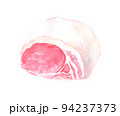 水彩で描いた豚ロース肉のイラスト 94237373