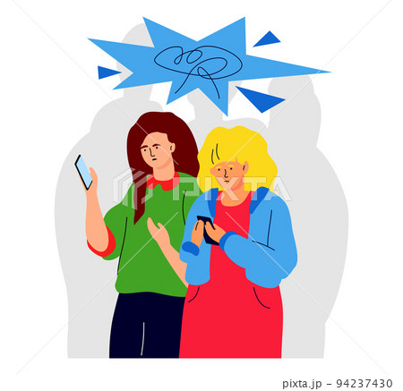 Online discrimination - modern colorful flat design style illustration 94237430