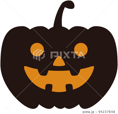 灯りの入ったシンプルで可愛いハロウィンのカボチャ 灯りの入ったシンプルで可愛いハロウィンのカボチャ 94237648