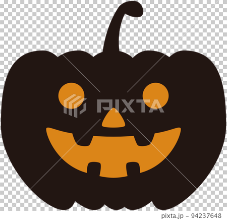 灯りの入ったシンプルで可愛いハロウィンのカボチャ 灯りの入ったシンプルで可愛いハロウィンのカボチャ 94237648