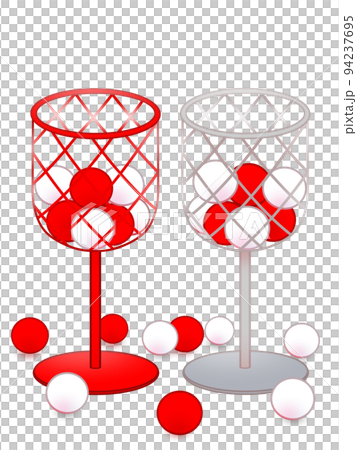 red and white ball holder 94237695