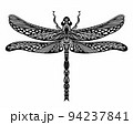 Vector dragonfly on white background. Insect symbol 94237841