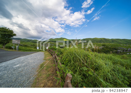 爽やかな青空の初夏の平尾台【福岡県北九州市】 94238947