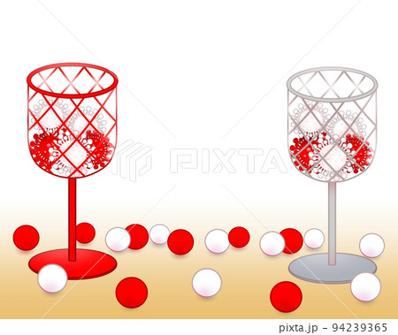 玉入れの球が新型コロナウィルス 94239365