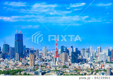 【東京の都市風景】恵比寿から都心方向の都市眺望 【東京の都市風景】恵比寿から都心方向の都市眺望 94239963