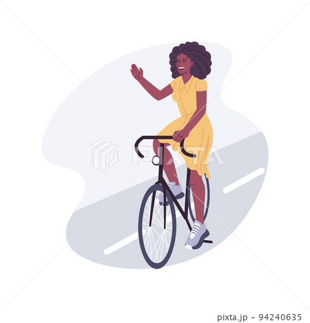 Cycling track isolated cartoon vector illustrations. 94240635