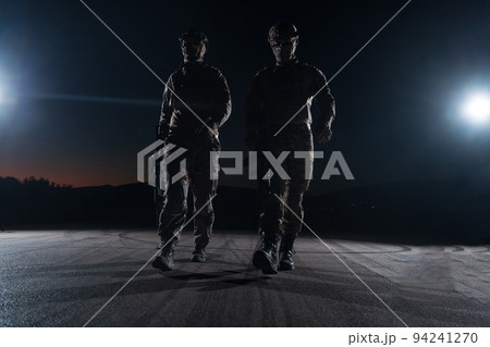 soldiers squad in night mission soldiers squad in night mission 94241270