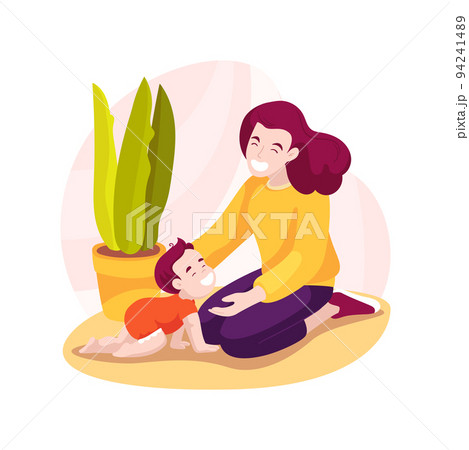 Rolling and crawling isolated cartoon vector illustration. 94241489