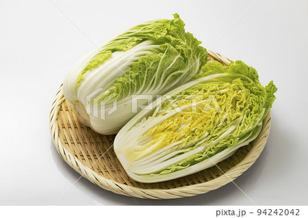 盆ざるに乗せた白菜 盆ざるに乗せた白菜 94242042