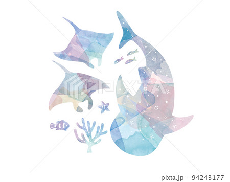 海の水彩イラスト 94243177