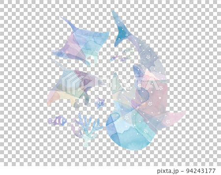 海の水彩イラスト 94243177