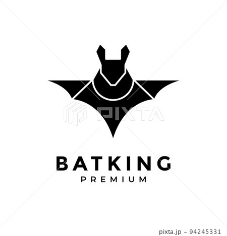 bat king black logo design 94245331