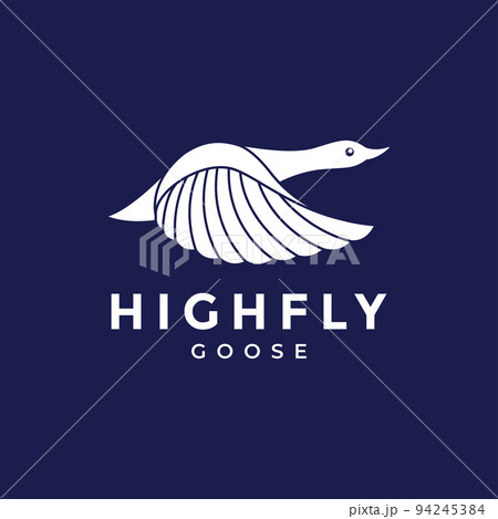 modern flight goose logo design 94245384