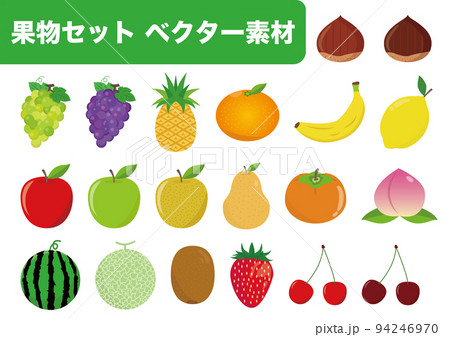 果物セット ベクター素材 94246970