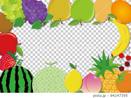 fruit background frame - Stock Illustration [94247395] - PIXTA
