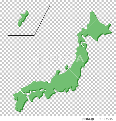 日本の地図 日本の地図 94247950