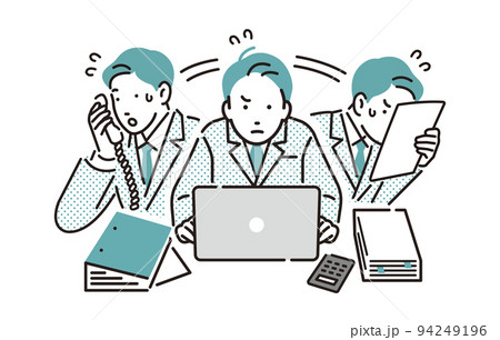 人物 忙しいビジネスパーソン男性 人物 忙しいビジネスパーソン男性 94249196