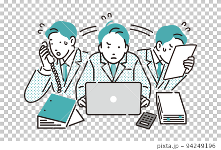 人物 忙しいビジネスパーソン男性 人物 忙しいビジネスパーソン男性 94249196