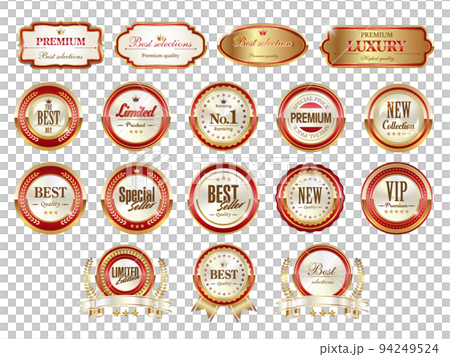 紅色復古風格會徽框架集 94249524