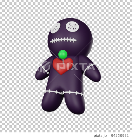 3d rendering of voodoo doll halloween icon 3d rendering of voodoo doll halloween icon 94250921