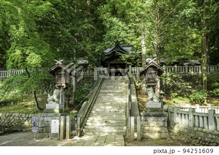 上諏訪　手長神社　参道石段　長野県諏訪市 94251609