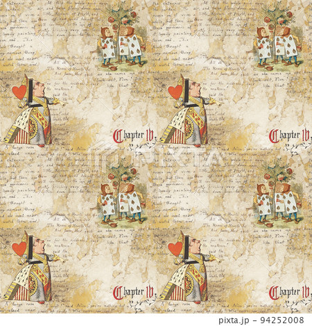 Alice in Wonderland seamless pattern Alice in Wonderland seamless pattern 94252008