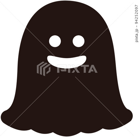 ハロウィンのシンプルで可愛いお化け 黒 ハロウィンのシンプルで可愛いお化け 黒 94252097