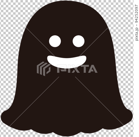ハロウィンのシンプルで可愛いお化け 黒 ハロウィンのシンプルで可愛いお化け 黒 94252097