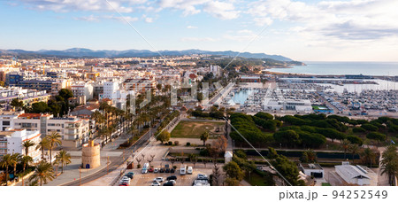 Bird's eye view of Vilanova i la Geltru, Spain Bird's eye view of Vilanova i la Geltru, Spain 94252549