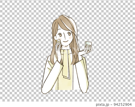 メイクをしている女性 94252904