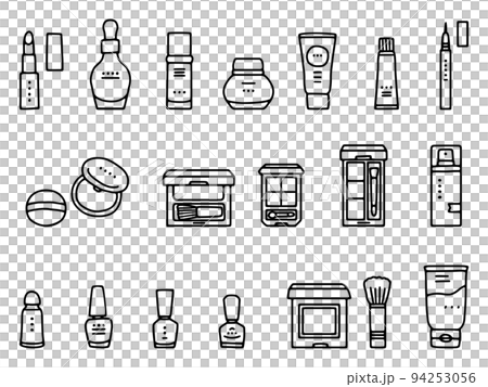 化妝品、化妝品、化妝品插圖集/線條畫 94253056