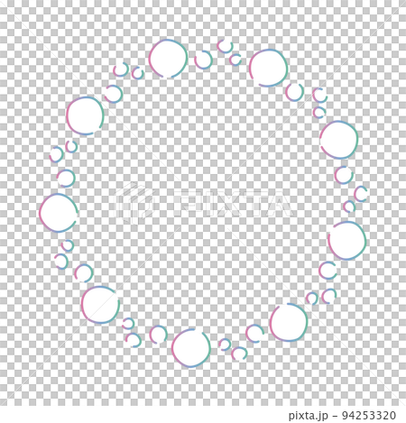 漸變色肥皂泡圓框 漸變色肥皂泡圓框 94253320