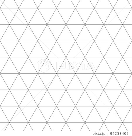 black and white triangle grid seamless pattern - Stock