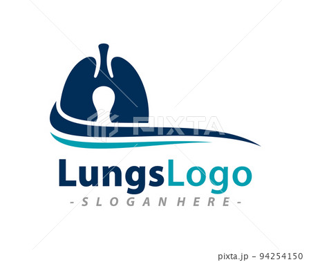 Lungs Logo Vector Template Design. Vector Illustration. Lungs Logo Vector Template Design. Vector Illustration. 94254150