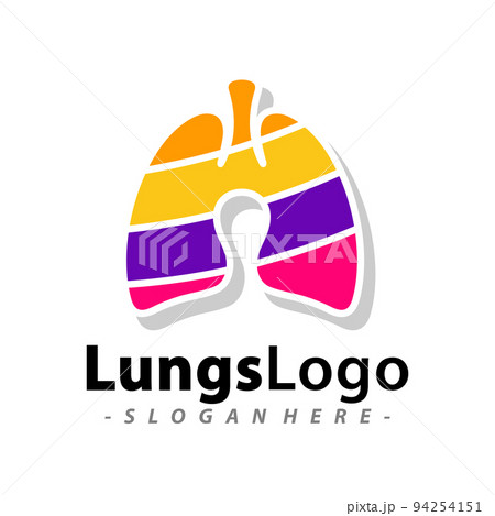 Lungs Logo Vector Template Design. Vector Illustration. 94254151