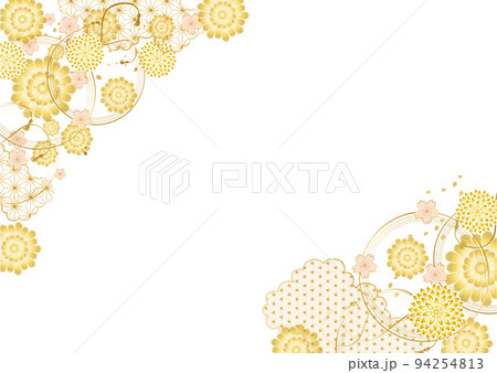 和風のフレーム素材 和風のフレーム素材 94254813