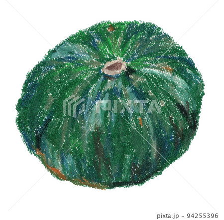 かぼちゃのクレヨンイラスト 94255396