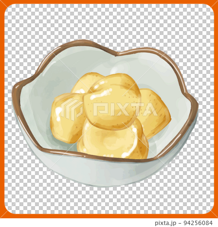 hand drawn watercolor illustration of boiled taro 94256084