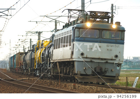 北陸本線　美川ー加賀笠間　JR貨物　EF81-501（富山） 94256199