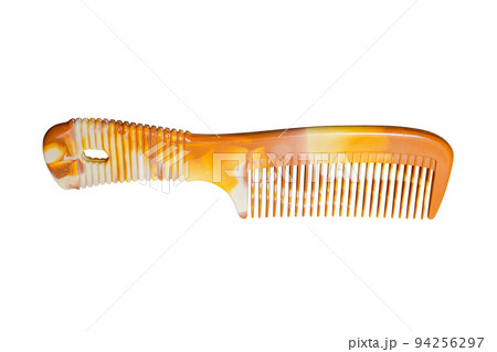 Brown comb isolated on white background included clipping path. 94256297