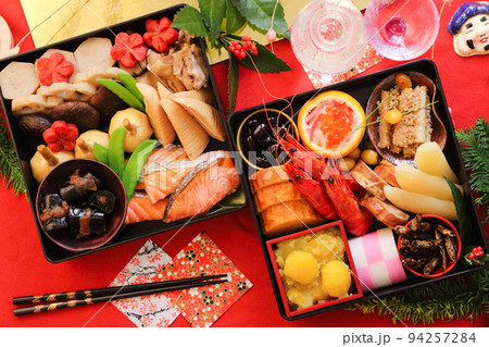お節お重(俯瞰) 94257284