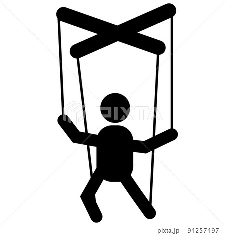 Marionette puppet icon on white background. Marionette doll sign. Puppet symbol. flat style. 94257497