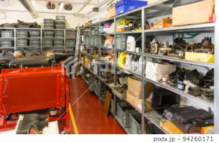 Equipments on shelf in factory 94260171