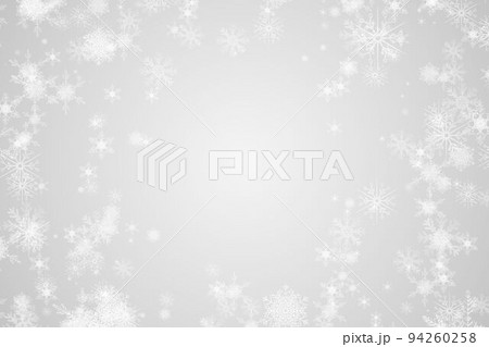 White snowflake design on grey 94260258