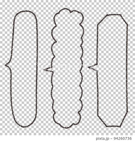 Crayon material balloon set 94260736