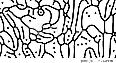 Abstract organic seamless pattern in black and white 94260946