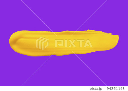 yellow brush isolated on purple background yellow brush isolated on purple background 94261143
